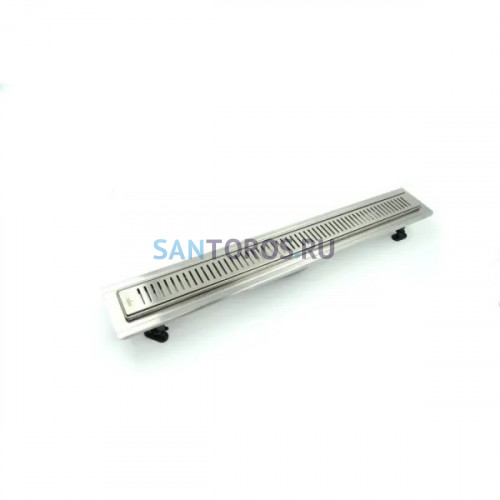Душевой трап Timo Basic Steel 60см с решеткой STRIP из нержавеющей стали BSSG-60 S50Rb